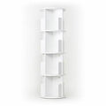 Black Four-Layer Rotating Bookcase V9335