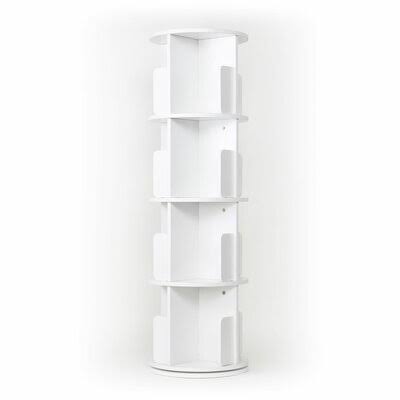 Black Four-Layer Rotating Bookcase V9335