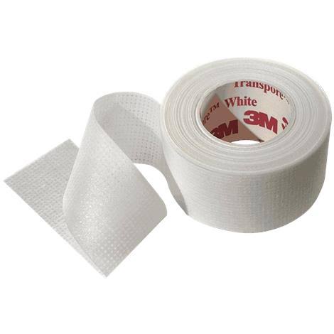 3M Transpore Surgical Tape, 2 (5cm) x 10yd (9.14M), Standard Roll, 60/Case N729