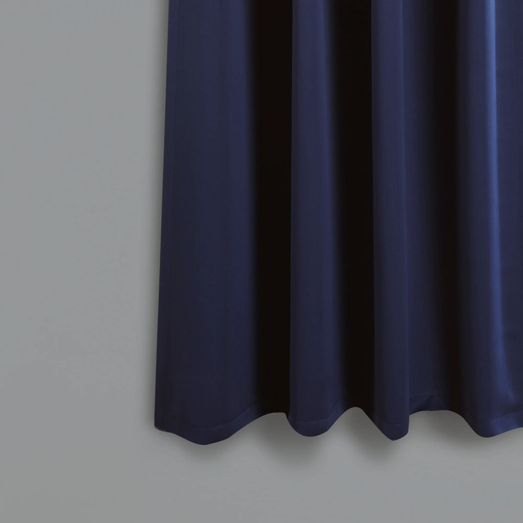 Blue 95" x 52" Insulated Back Tab Blackout Window Panel Pair I922