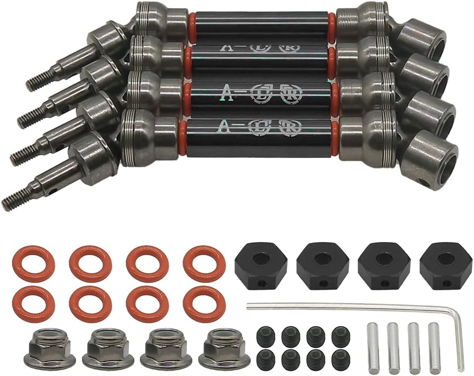 4Pcs Front Rear CVD Drive Shaft Set for Arrma Big Rock V2 Upgrade Parts B265770