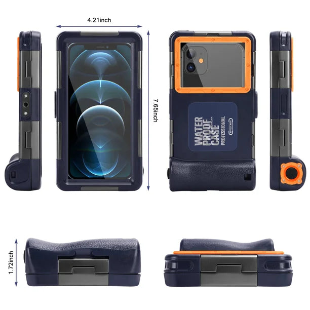 Waterproof Protective Case for Phones Up to 6.9 Inch with Lanyard P942
