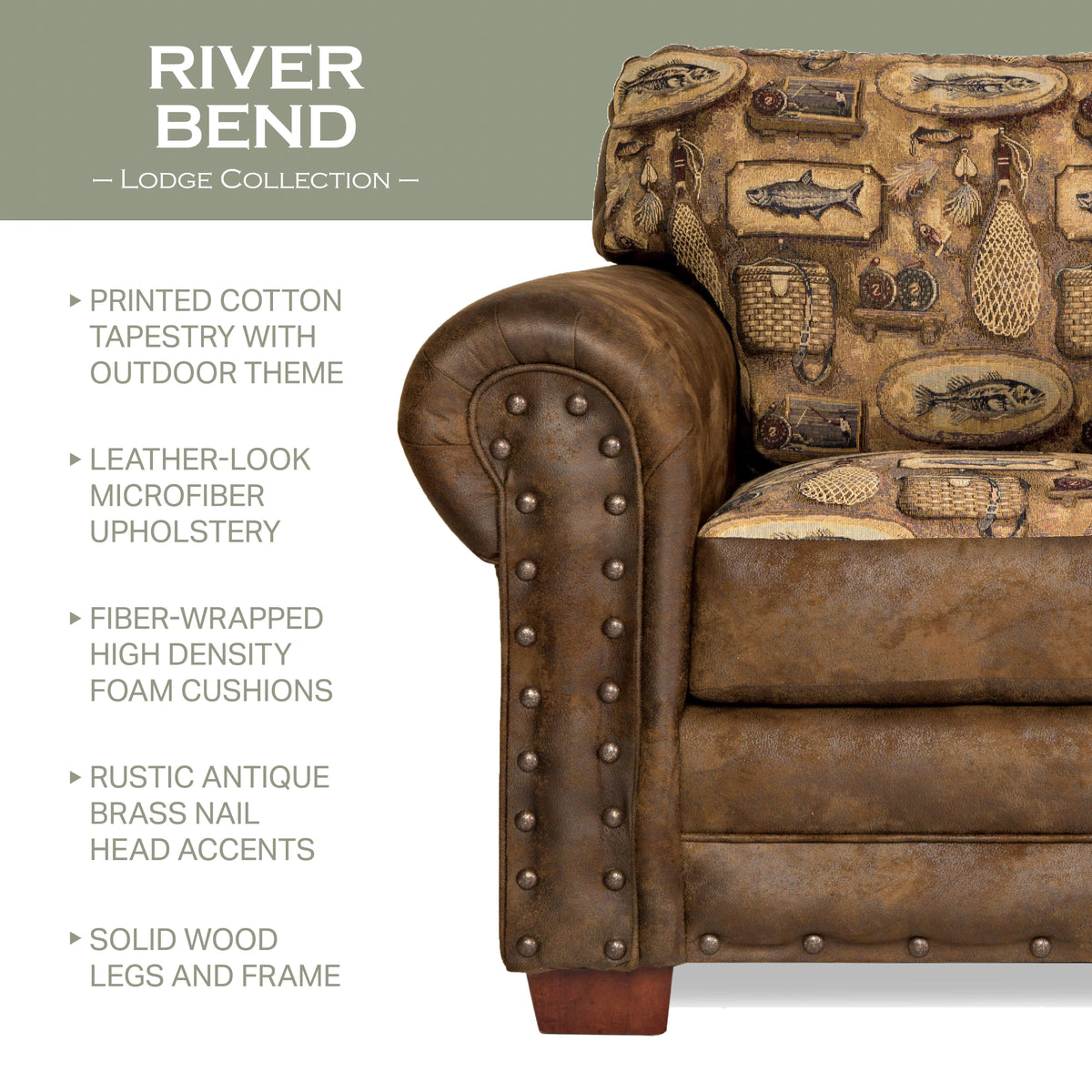 Arm Chair with Ottoman D602