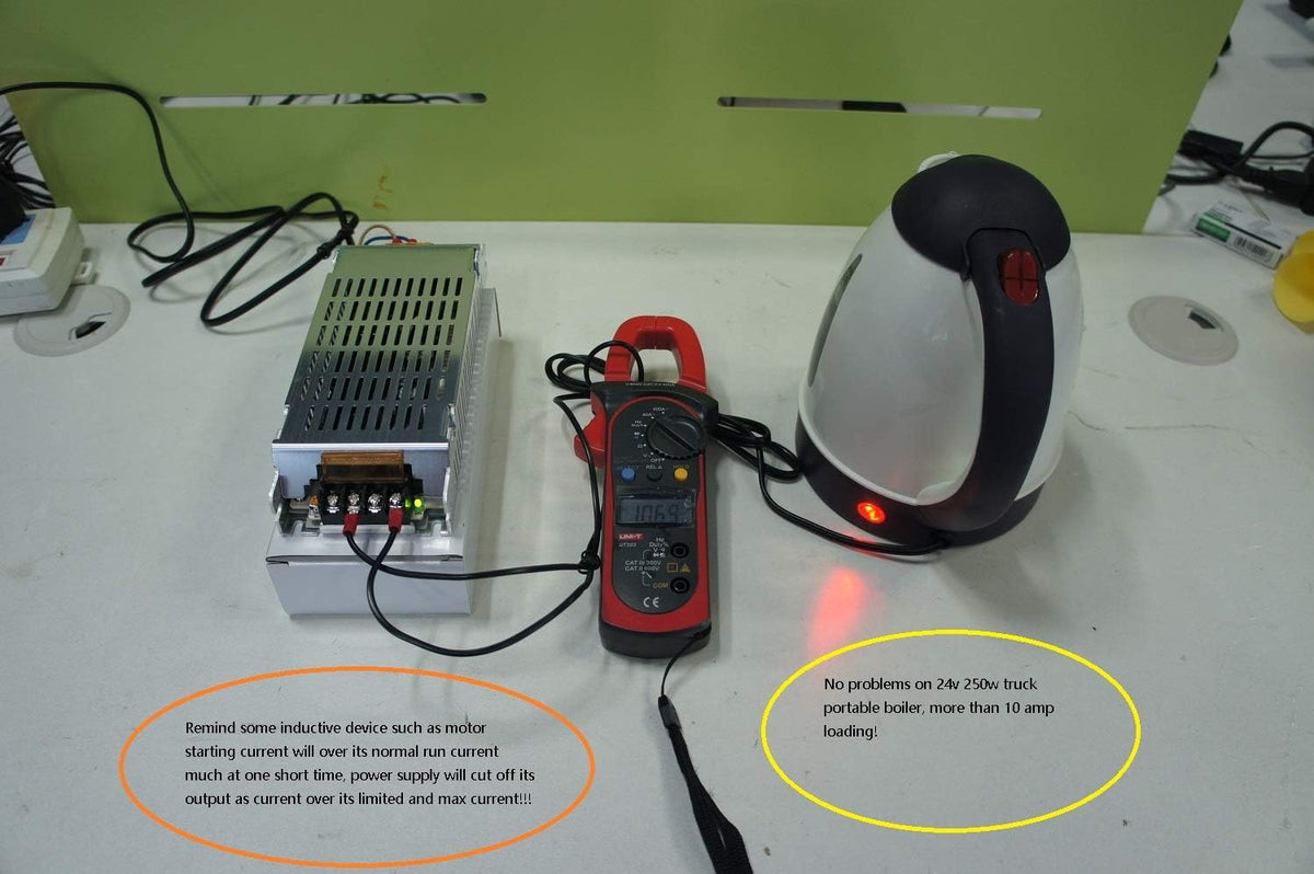 24V 15A 360W DC Universal Regulated LED Driver Power Adapter Pack of 2 S38389