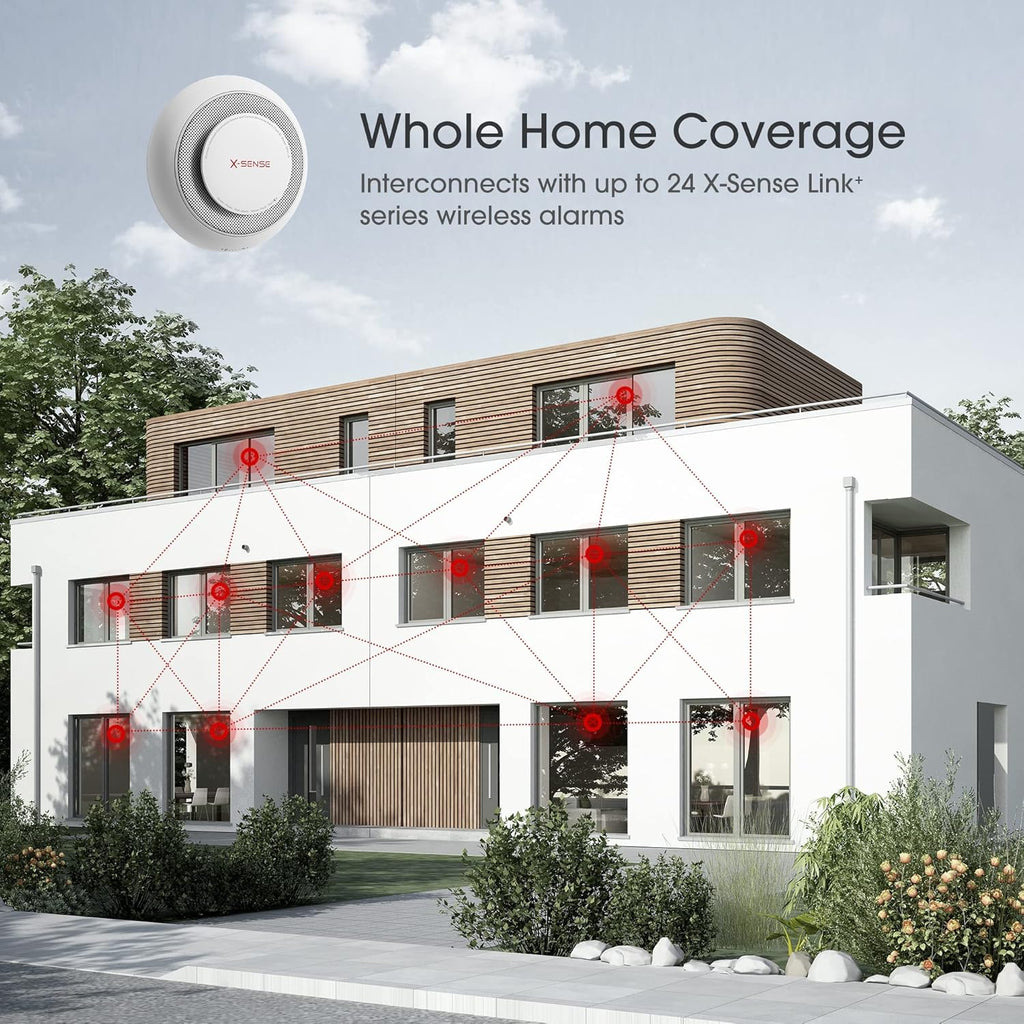 Wireless Interconnected Smoke and Carbon Monoxide Detector Alarm S768