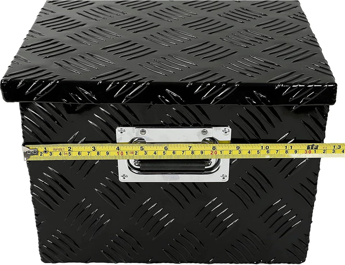 Black Aluminum Pick Up Truck Bed Tool Box with Lock Keys E253031