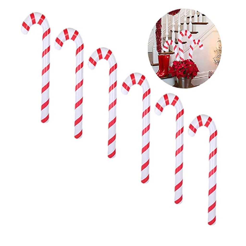 Inflatable Candy Canes Christmas Balloons Outdoor Decoration U466878