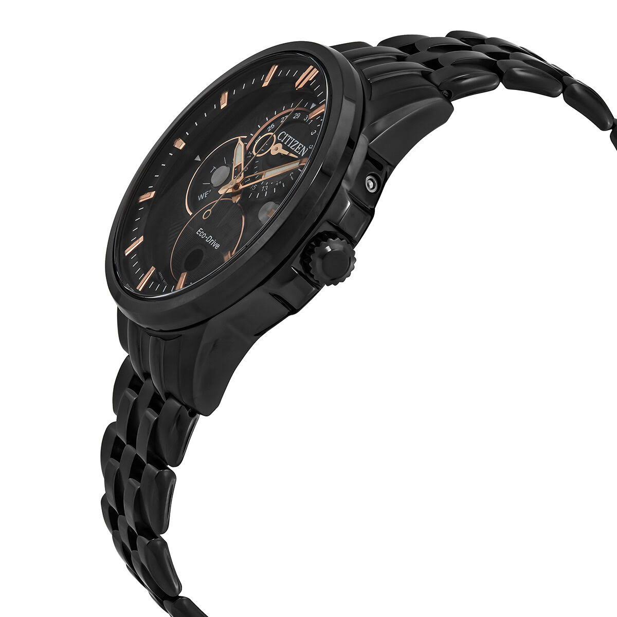 Black Stainless Steel Watch L555738