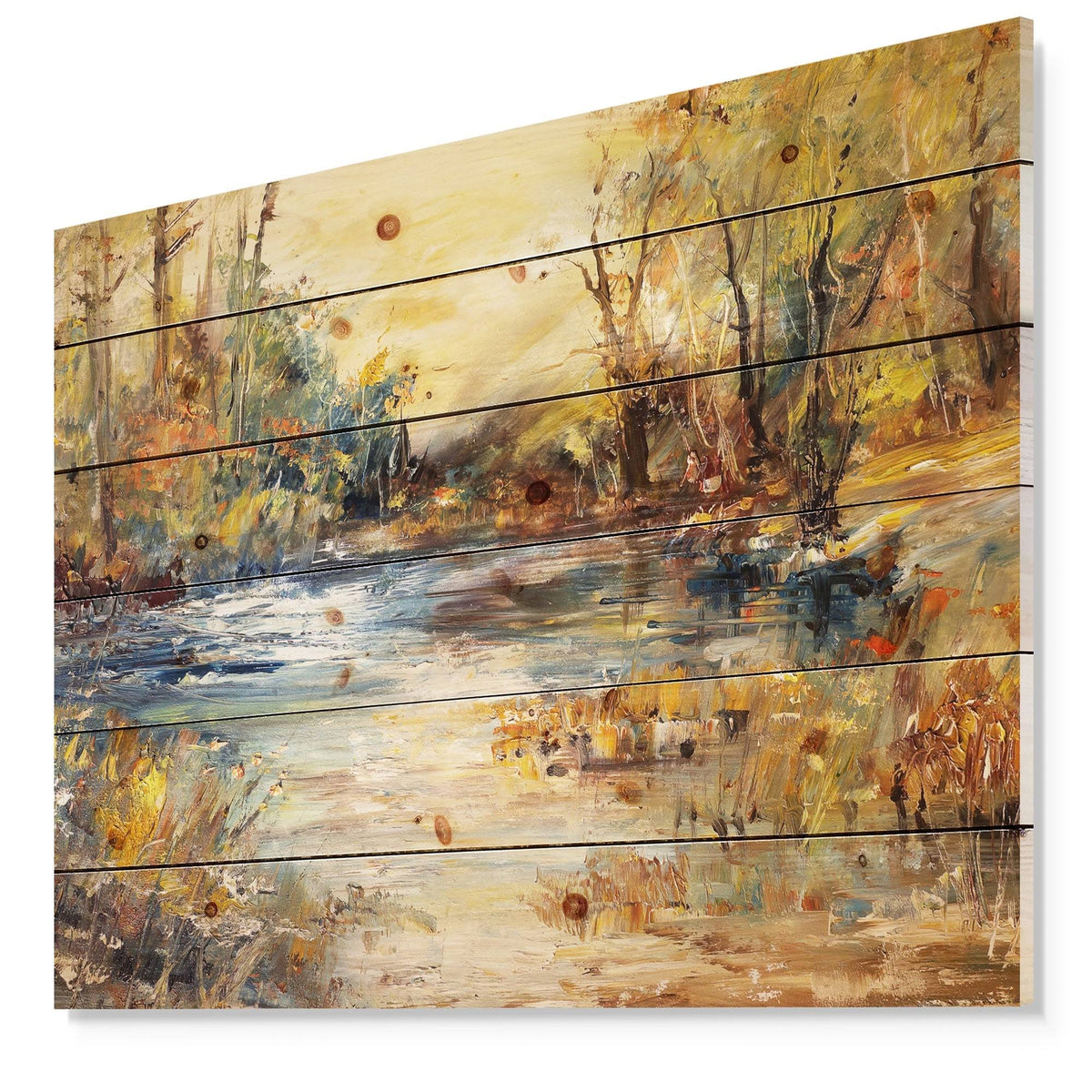 Natural Pine Wood Landscape Print G513