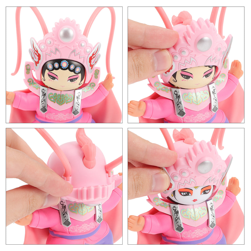 Cars Cake Decorations Sichuan Opera Face Doll Miniature Souvenir Japandi Christmas Ornaments Antique Chinese Dolls Child J796387