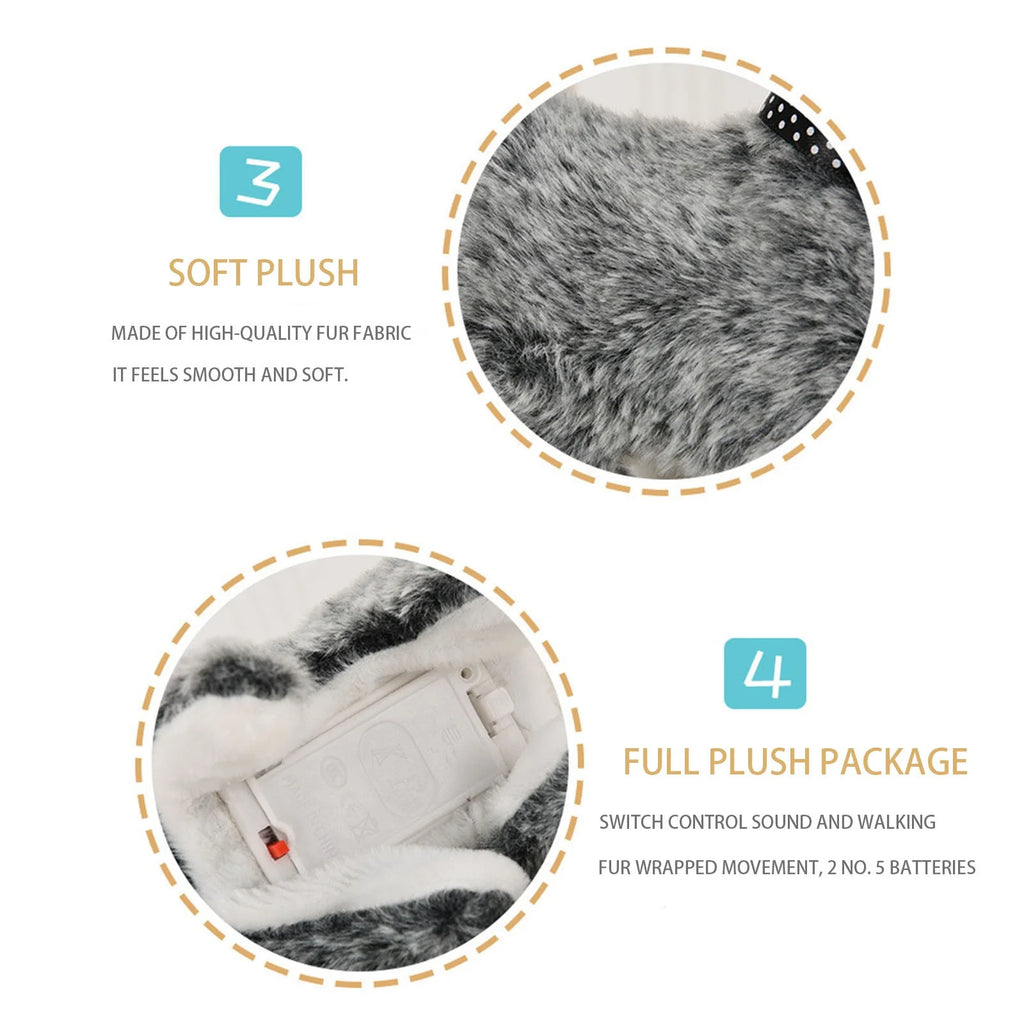 Simulation Plush Dog Toy Electric Plush Toy U782