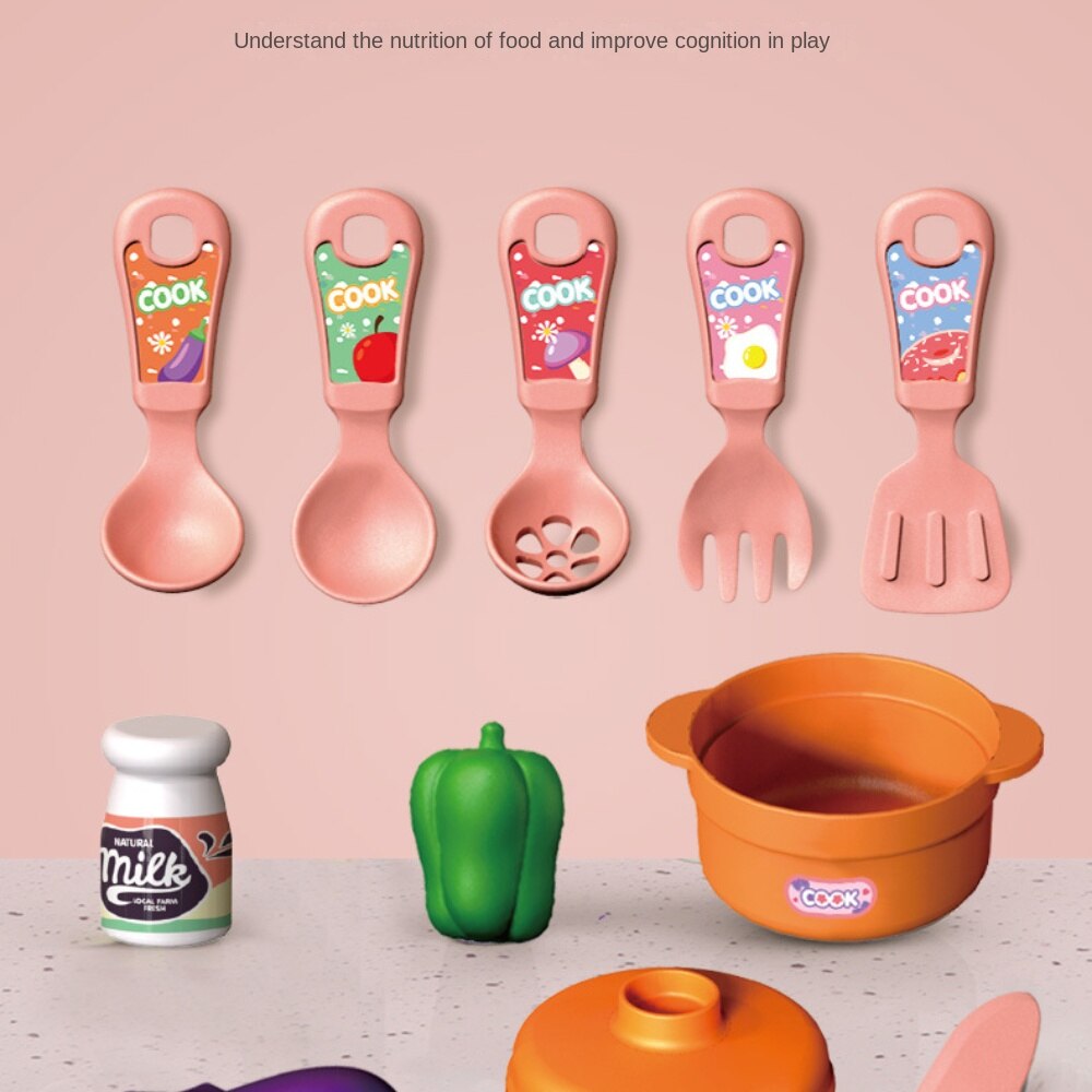 Kids Kitchen Toy Pretend Cooking Playset B917
