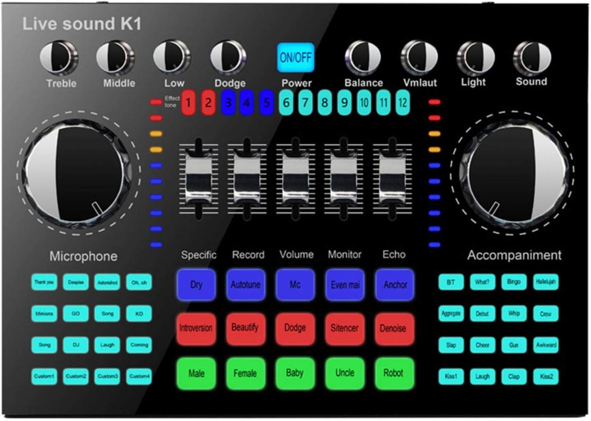 Live Sound Card Bluetooth Audio Mixer L318325