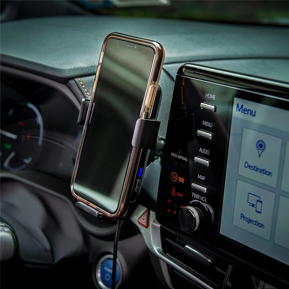 Black Wireless Charger Car Phone Holder R46432