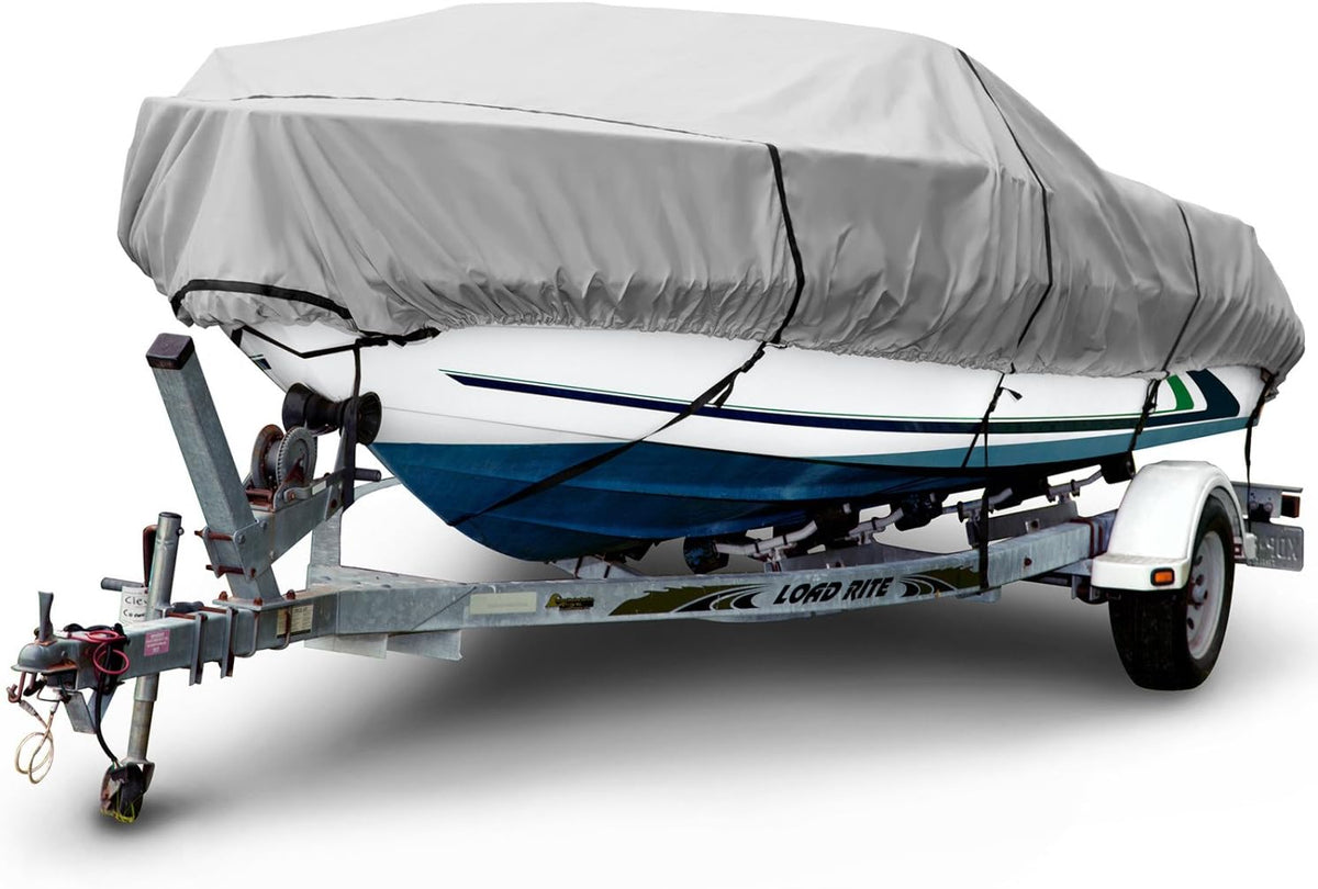 Gray 600 Denier Waterproof Boat Cover N9115
