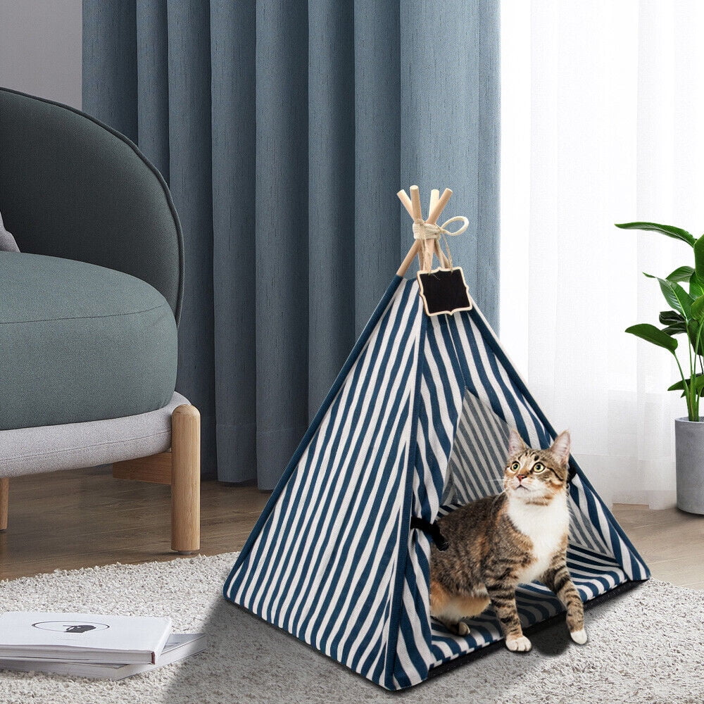 Pet Mini Teepee Tent Bed Play House With Cushion I104
