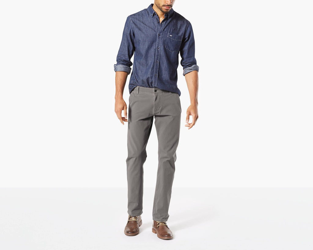 Slim Tapered Fit Burma Grey 32 38 Pants D408256