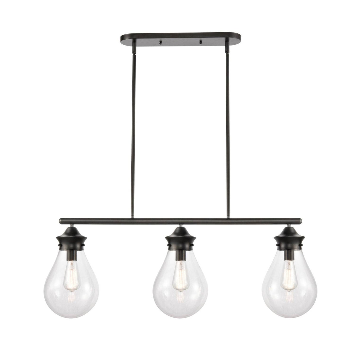 Matte Black 39 inch Island Light R498017
