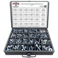 348 Pieces Serrated Hex Cap Flange Bolt & Flange Nut Assortment Kit O7523