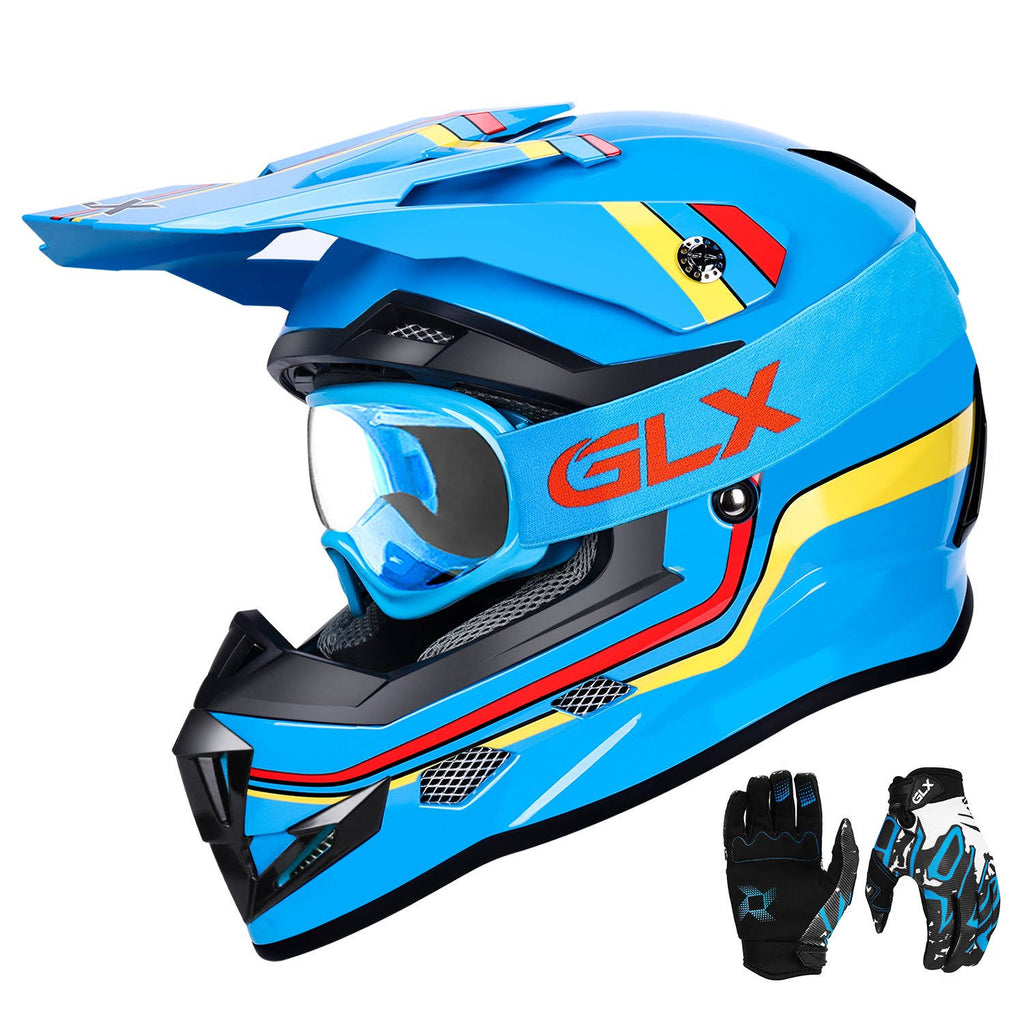 Kids Youth ATV Off Road Dirt Bike Motocross Helmet Combo Small P79360