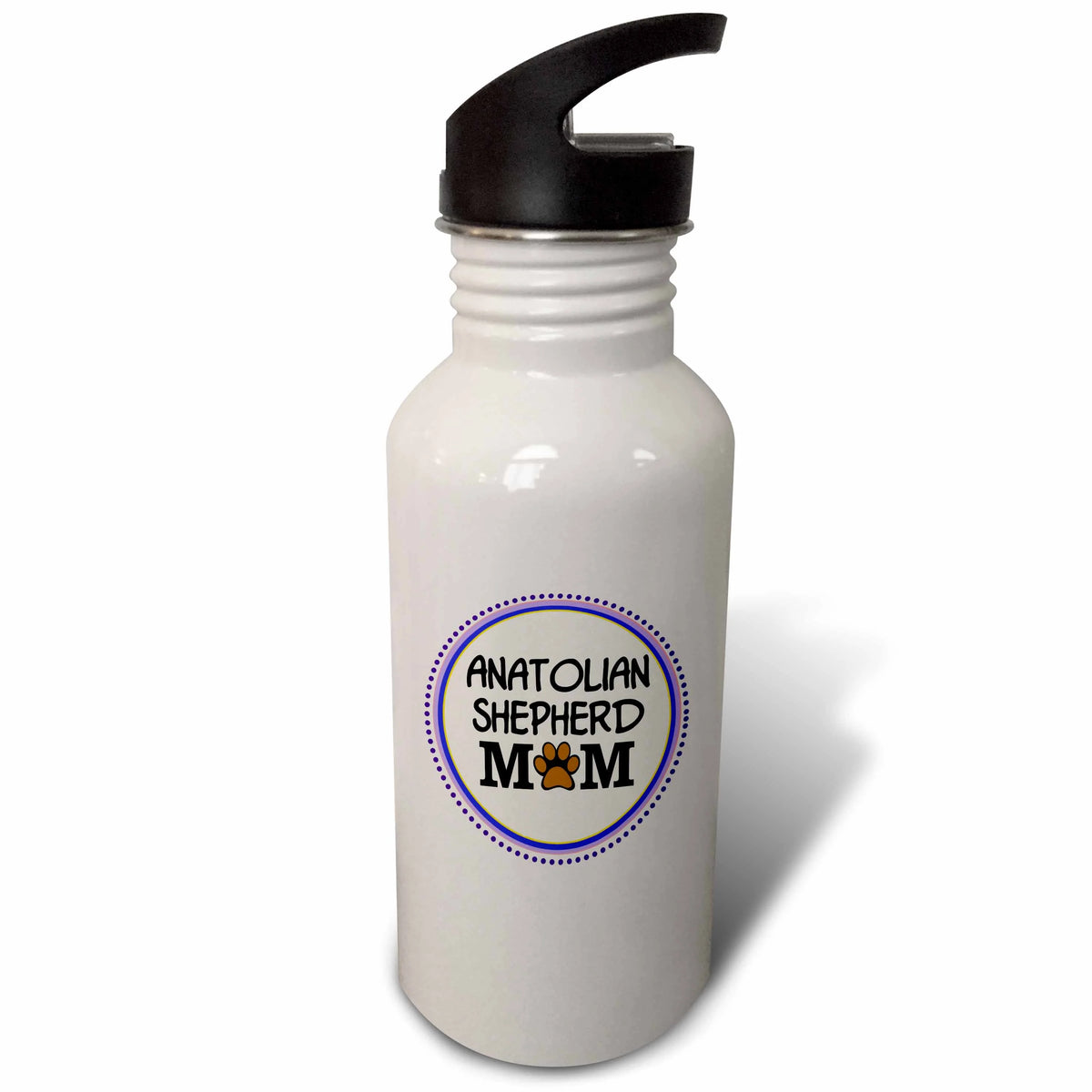 Purple Circle 21 oz Sports Water Bottle U9616