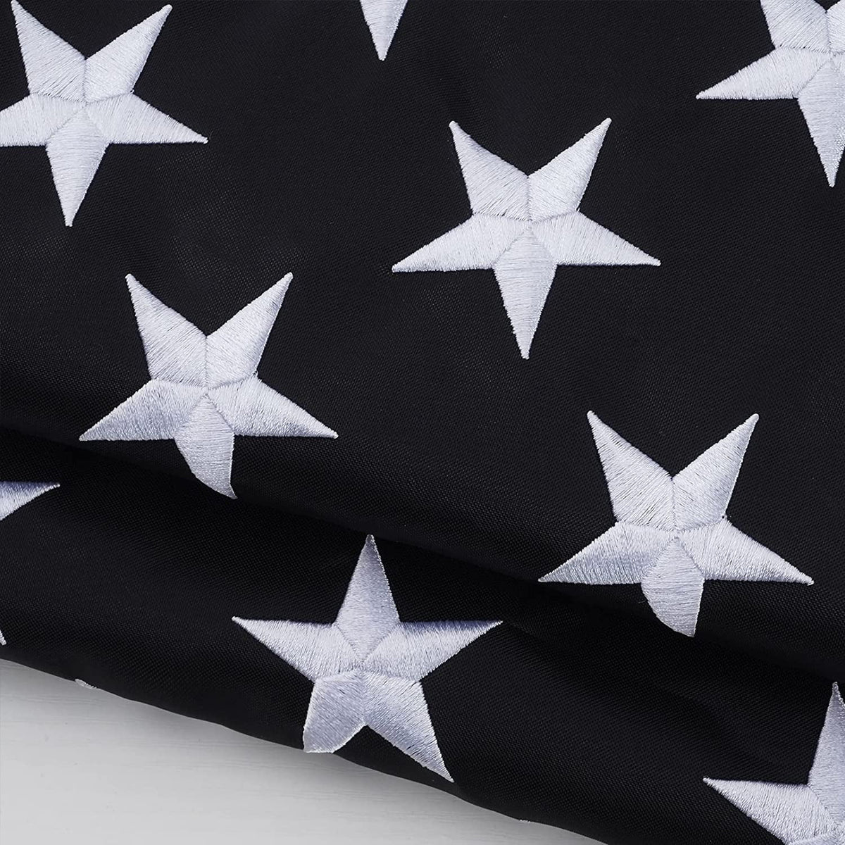 Thin Blue Line Flag 3x5 ft with Embroidered Stars and 2 Brass Grommets E470