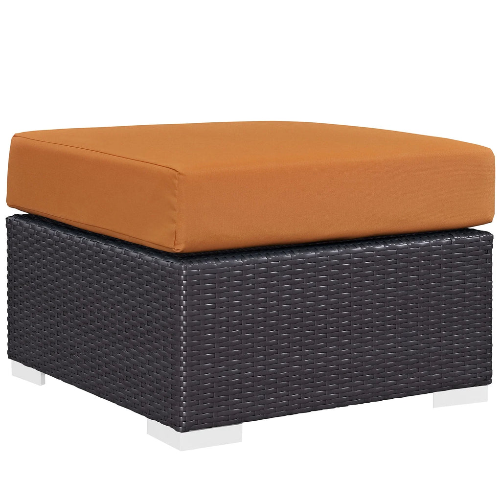 3 Piece Outdoor Patio Sofa Set in Espresso Orange Q877295