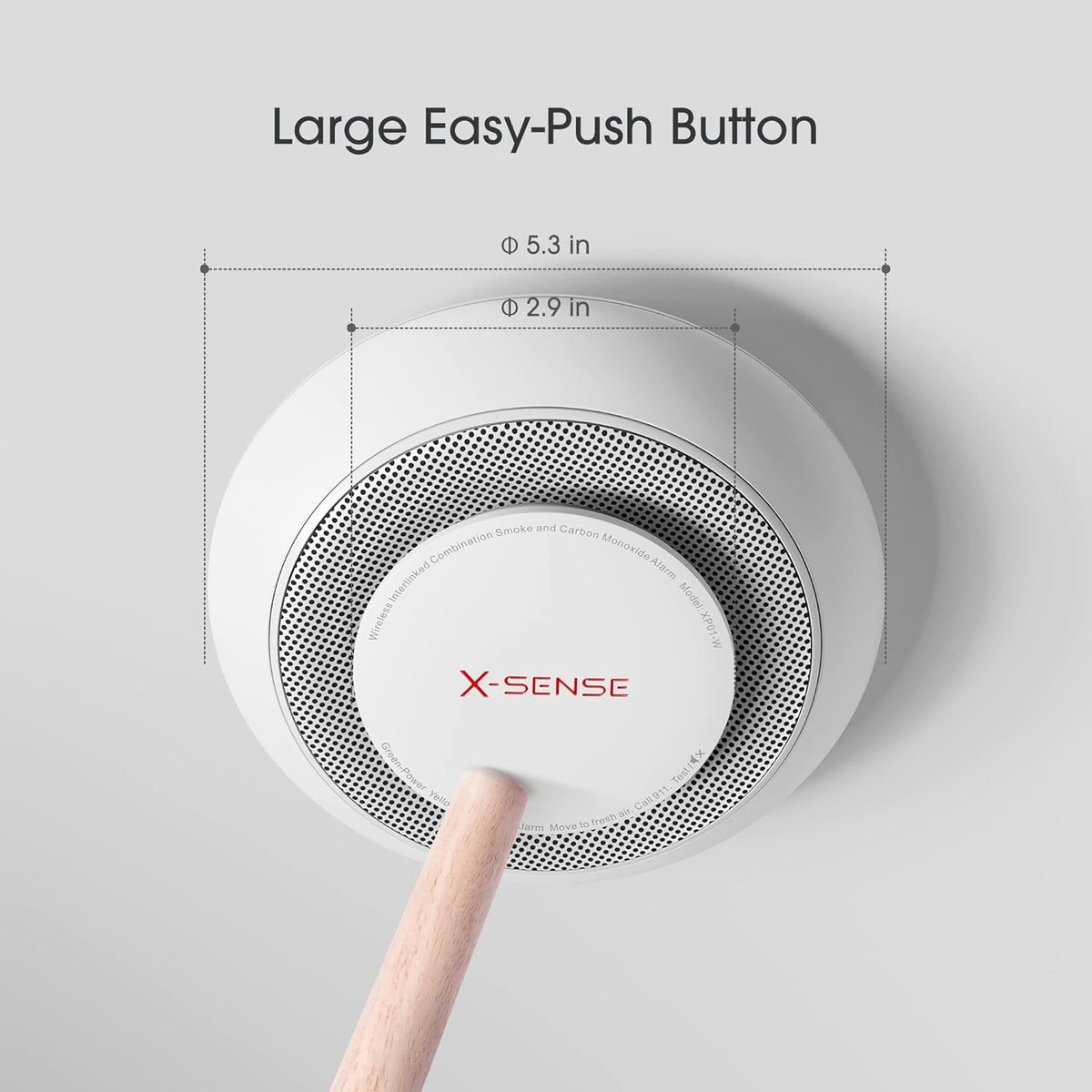 Wireless Interconnected Smoke and Carbon Monoxide Detector Alarm S768