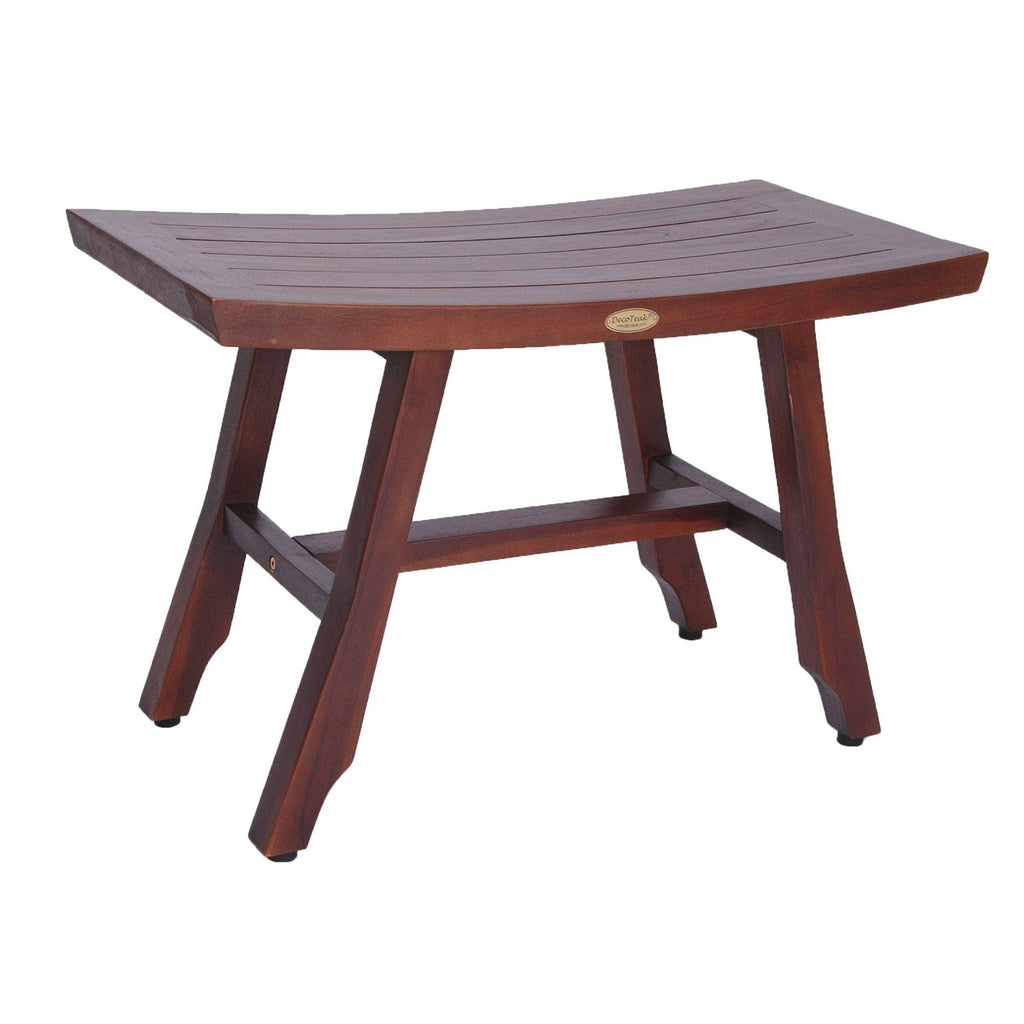 Solid Teak Bathroom Bench in Woodland Brown Finish Z7910