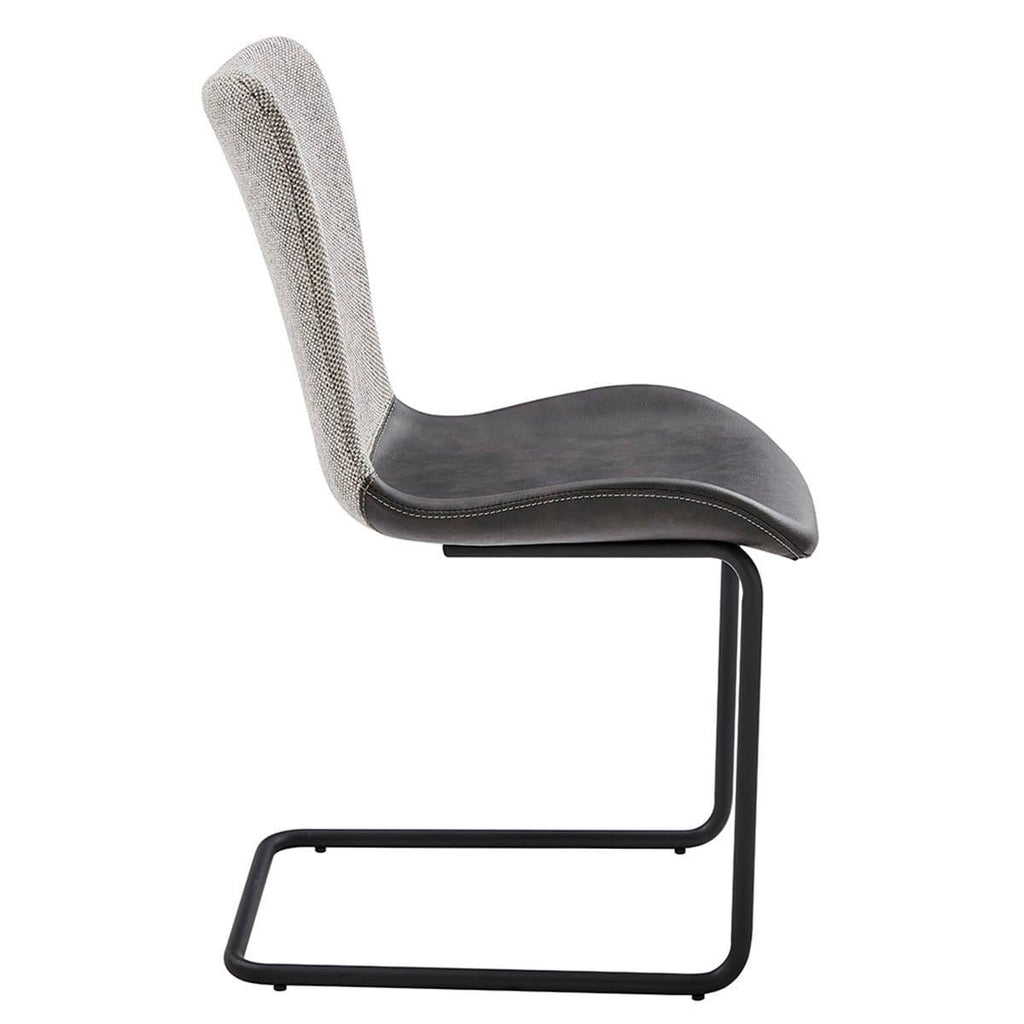 Dark Gray Side Chair Set of 2 B3426