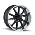 Matte Black Polished Lip 18x8 Wheel A998