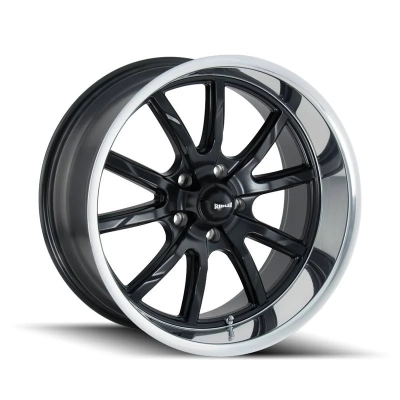 Matte Black Polished Lip 18x8 Wheel A998