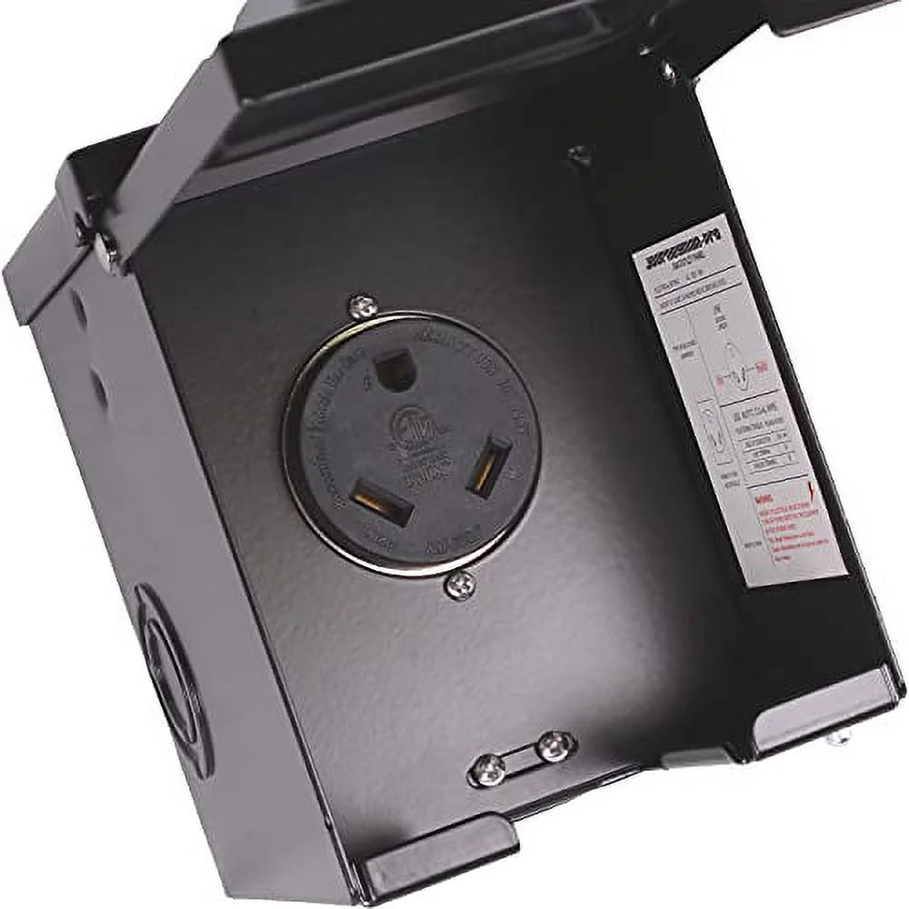 30 Amp RV Power Outlet Box, NEMA TT-30R Outdoor Electrical Receptacle Panel J545