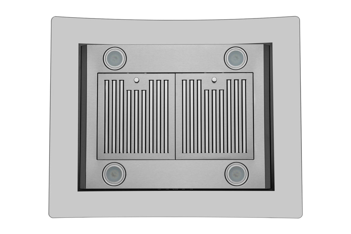30x22 600 CFM Convertible Island Range Hood in Stainless Steel E663