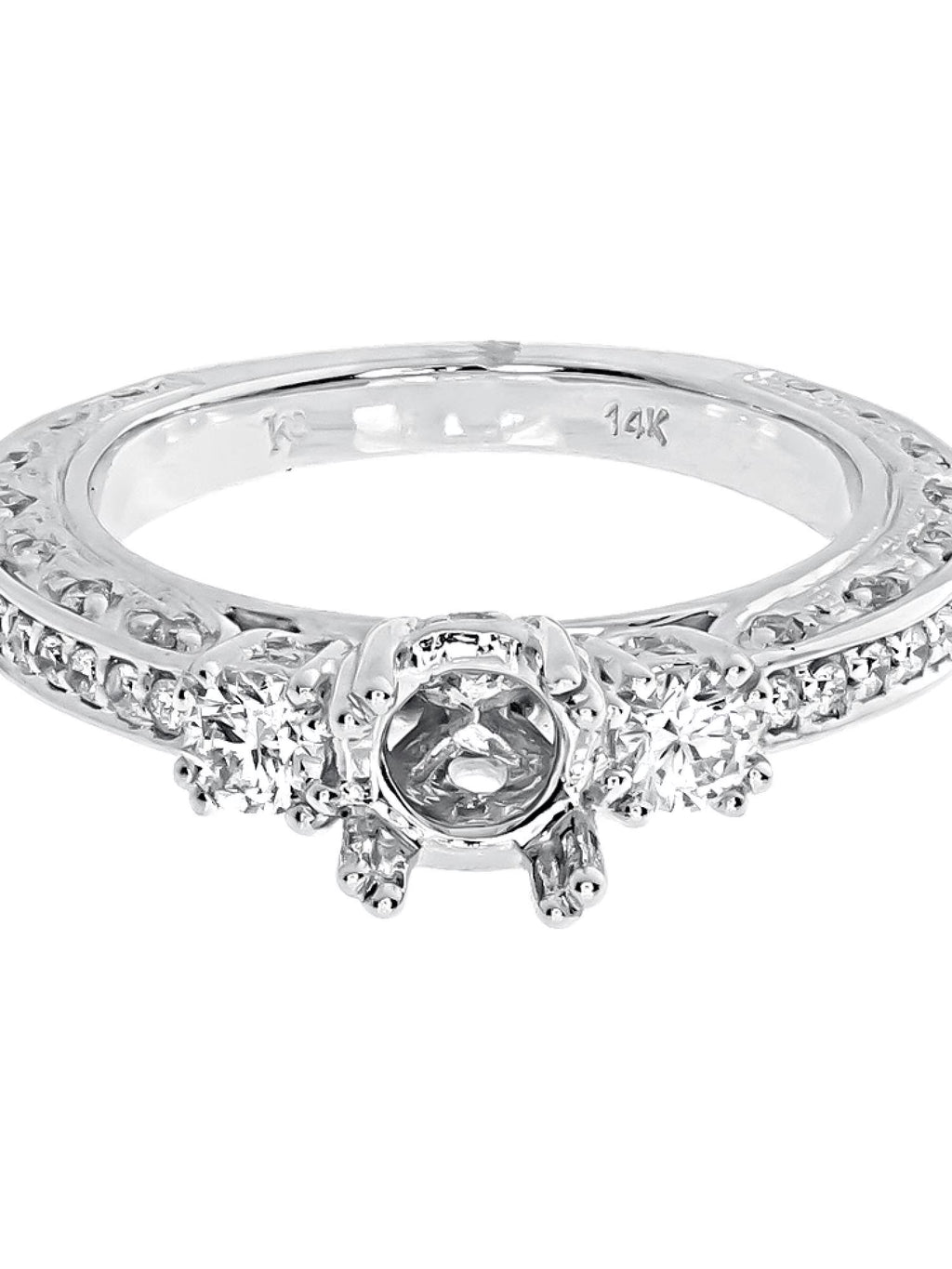 Semi Mount Engagement Ring (0.81 ct) N331189