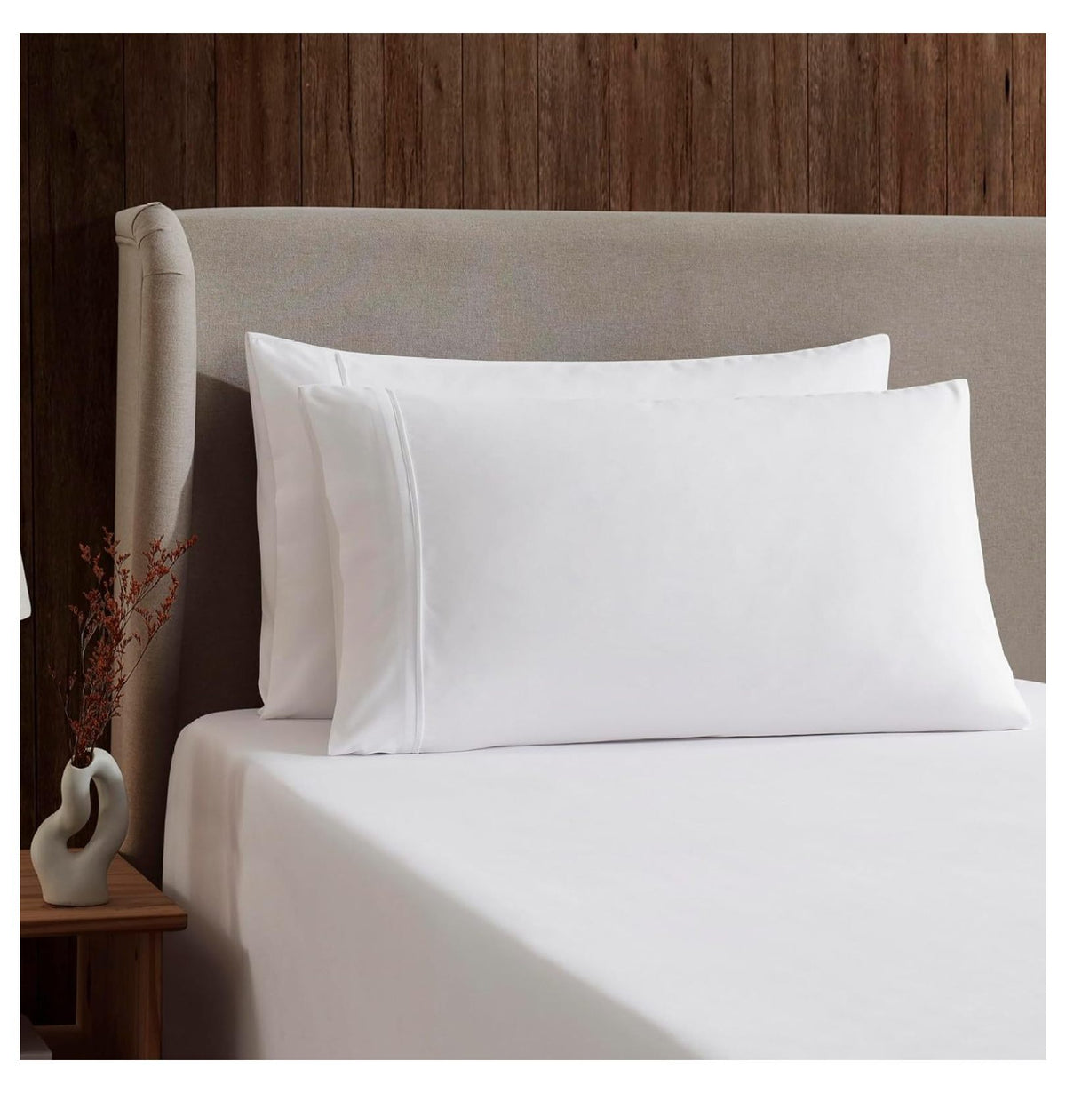 White Twin Sheets Set 3 Piece Deep Pocket D814191