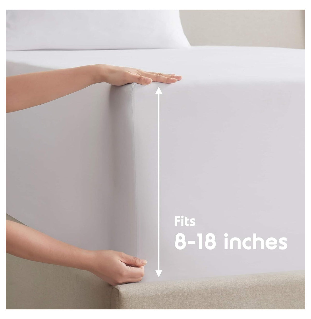 White Twin Sheets Set 3 Piece Deep Pocket D814191