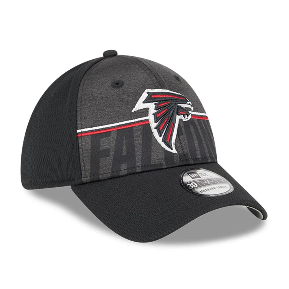 Black Atlanta Falcons 39THIRTY Flex Fit Hat V710586