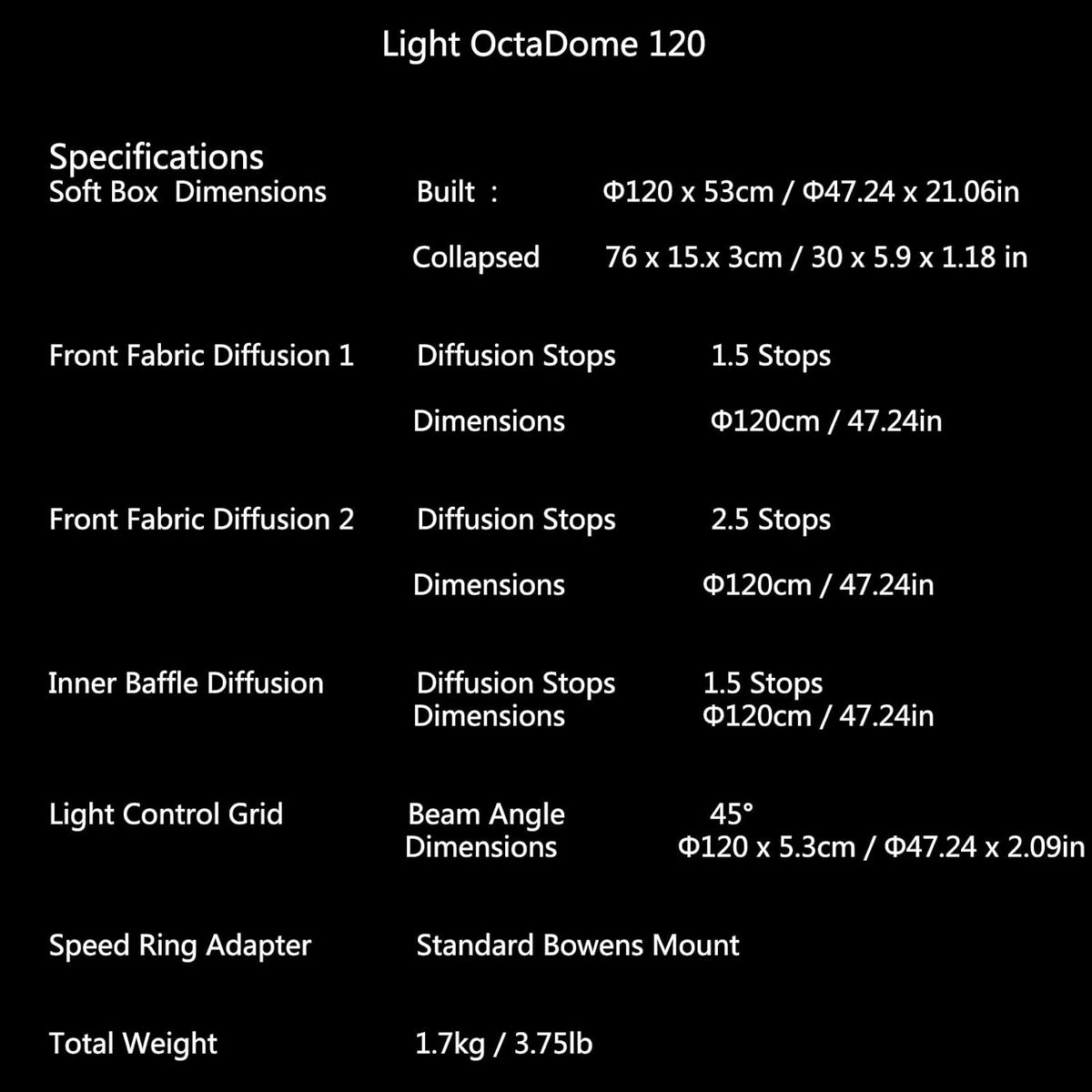 Octagon Softbox with Bowens Mount I781