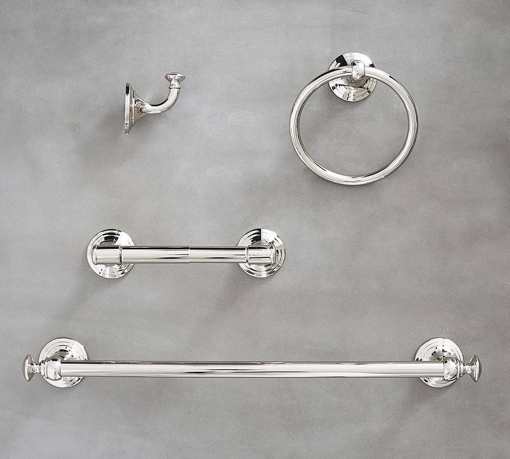 Chrome Bath Hardware Set with Towel Bar P42435