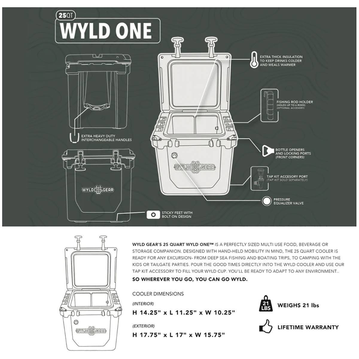25 Quart Hard Cooler D512733