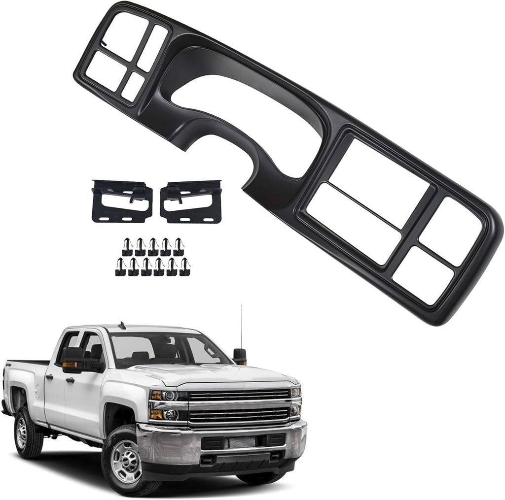 Double Din Truck Dash Kit Matte Black J5443