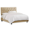 Twin Tufted Linen Bed U995386