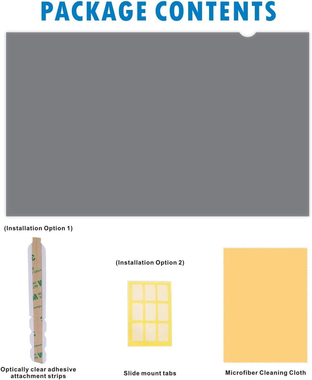 21.5-Inch Widescreen Monitor Privacy Screen Filter, Pack of 2 E23210