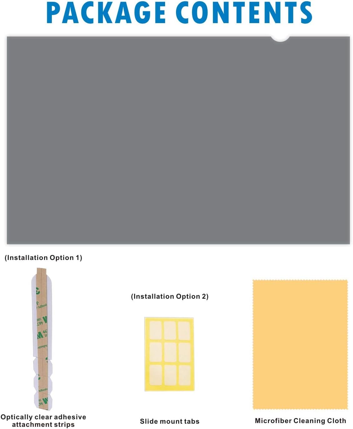 21.5-Inch Widescreen Monitor Privacy Screen Filter, Pack of 2 E23210