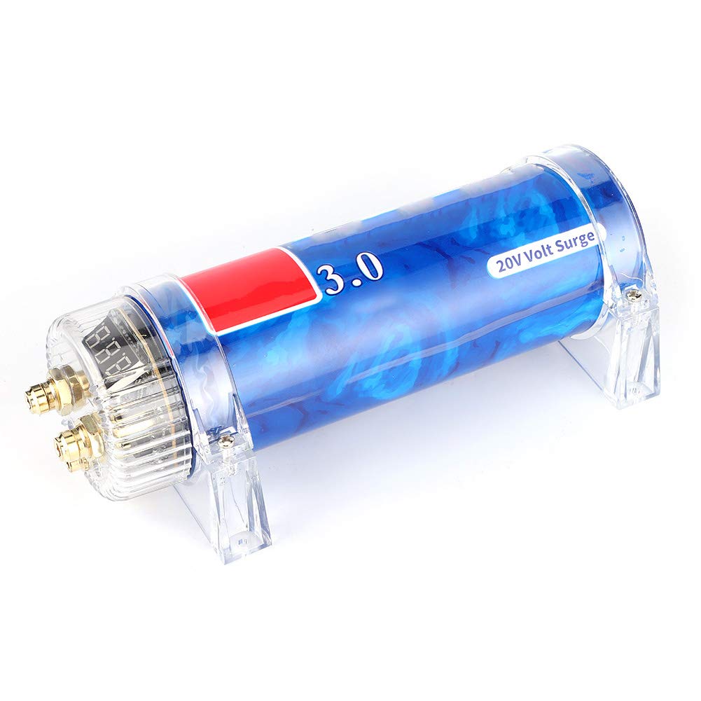 3.0 Farad Aluminum Alloy Car Audio Capacitor Pack of 2 P8242