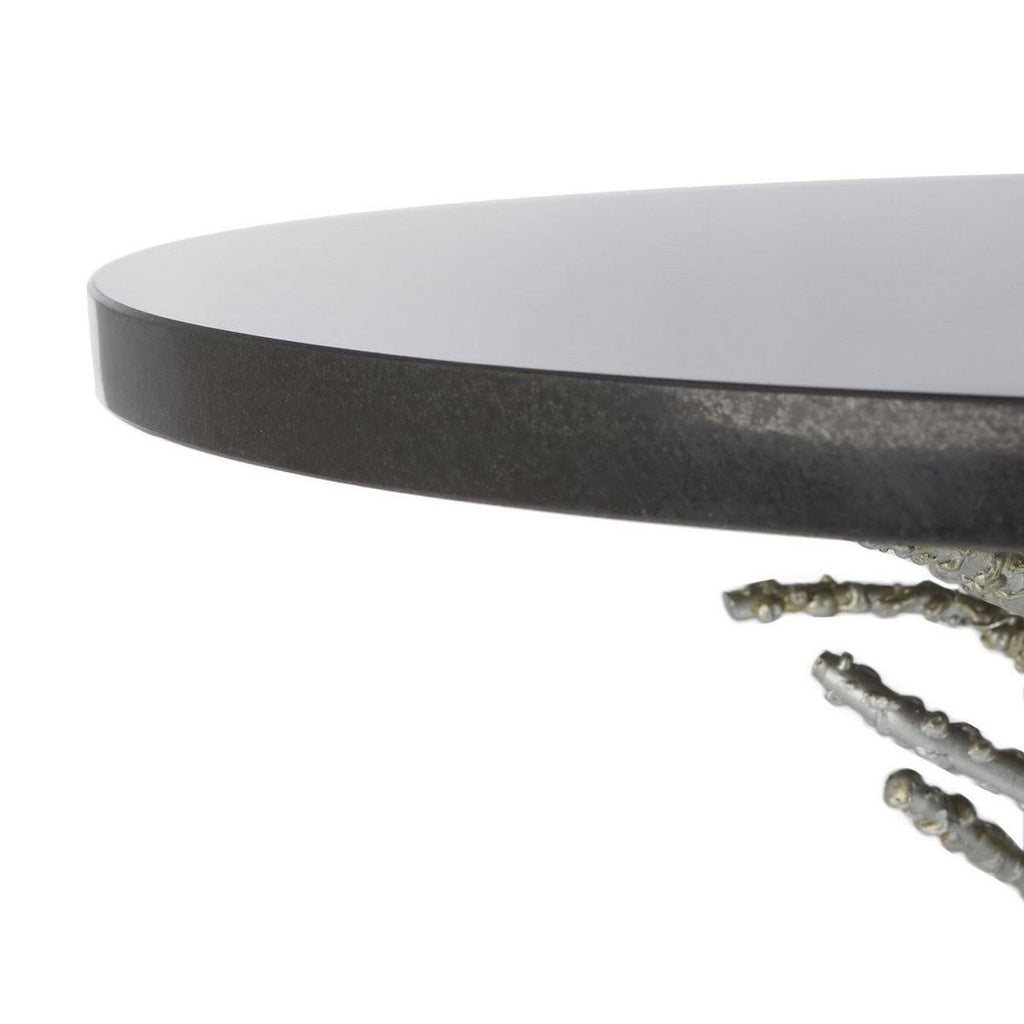 Silver / Black Accent Table X819