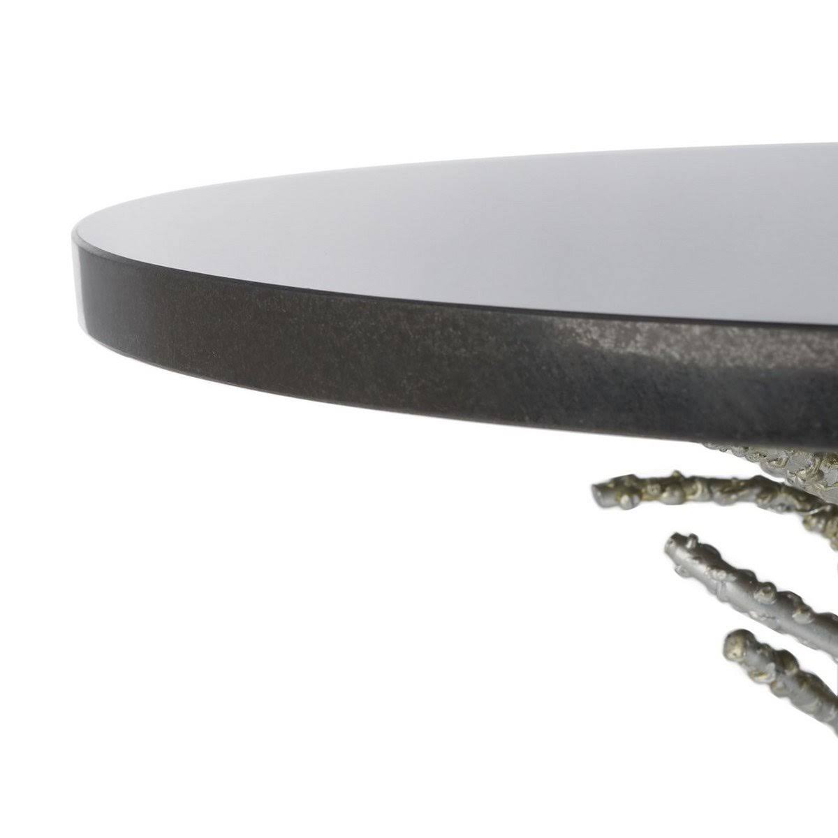 Silver / Black Accent Table X819