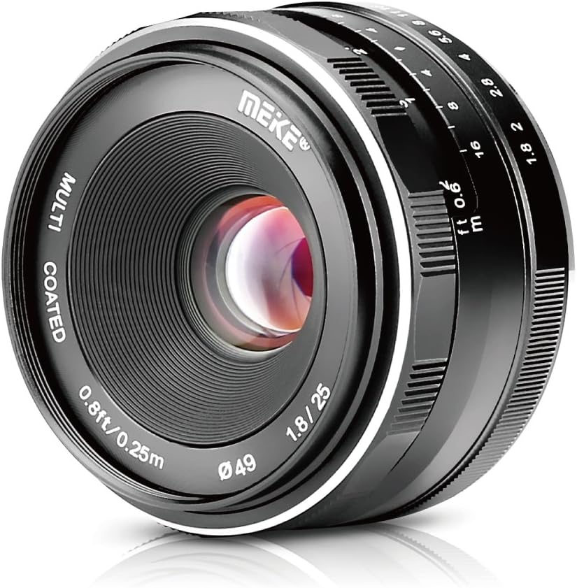 25mm F1.8 Wide Angle Manual Focus Lens for Fujifilm X Mount Mirrorless Cameras V453198