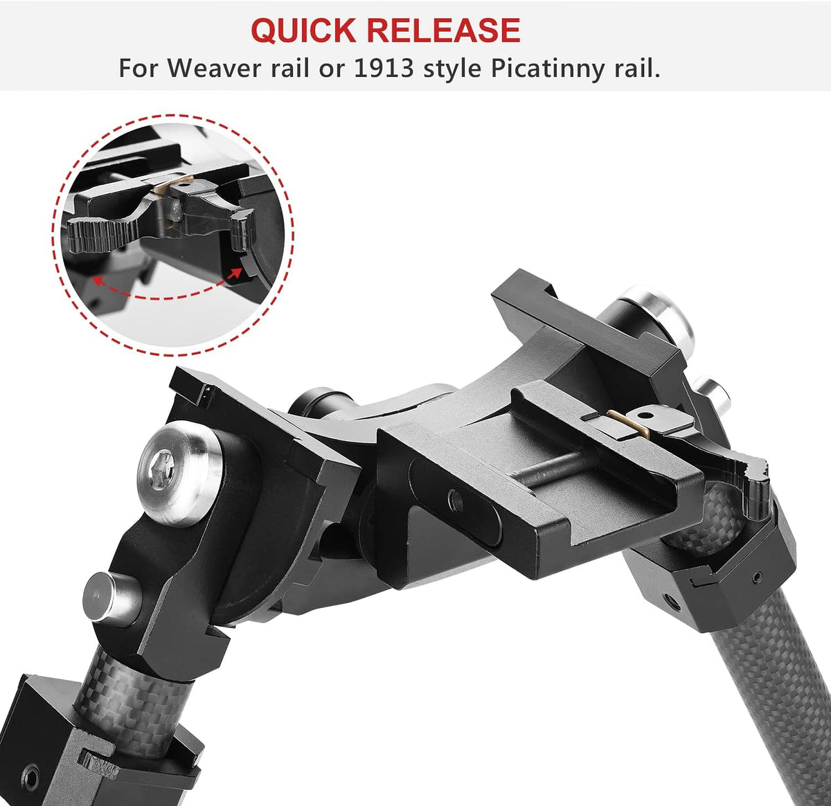Carbon Fiber Adjustable Bipod C7092